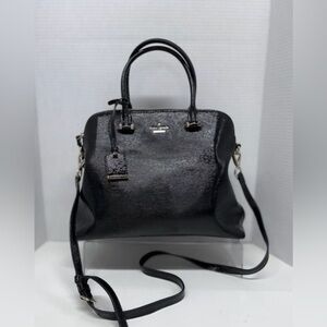 Kate Spade New York Cedar Street Margot Satchel Black Patent Leather crossbody